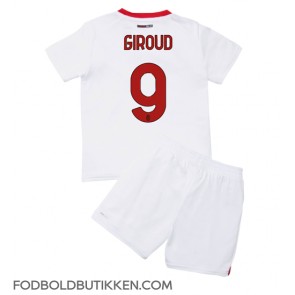 AC Milan Olivier Giroud #9 Udebanetrøje Børn 2022-23 Kortærmet (+ Korte bukser)
